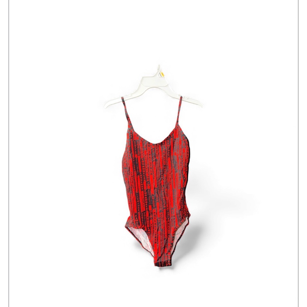 Ethika Vibrant Red and Black Bodysuit